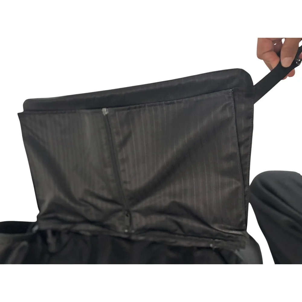 Tumi Alpha Ballistic Nylon Rolling Garment Bag‎ Black Tri-Fold Suitcase BMJ